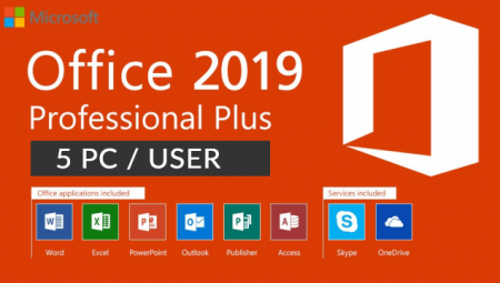 Microsoft Office Professional Plus 2019 - 5 PC / USER MAK